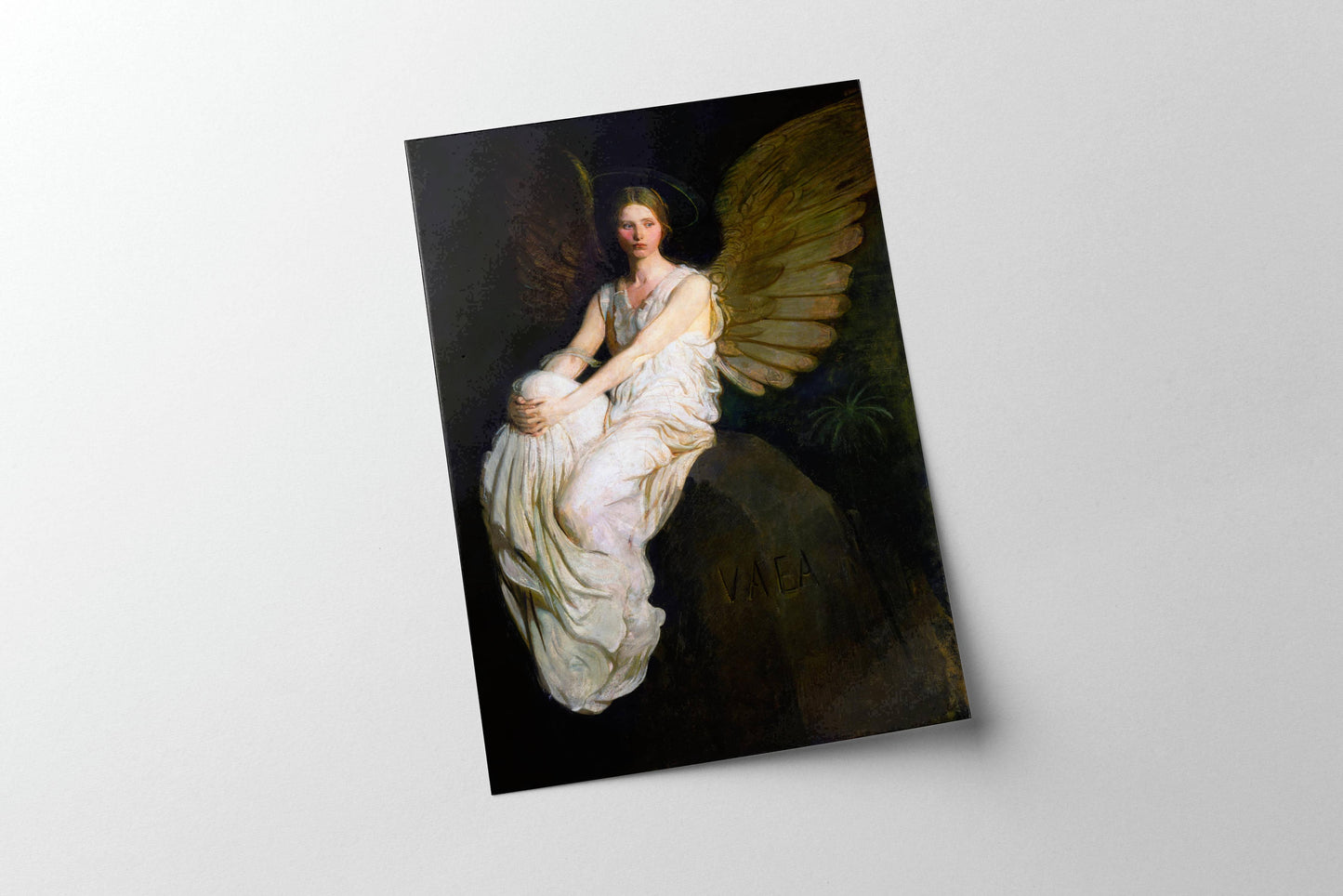 Vintage Angel Art Painting | Religious Wall Art | Antique O