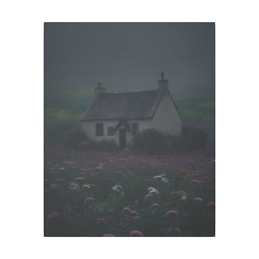 Canvas Print Dark and Moody Peculiar Cottage