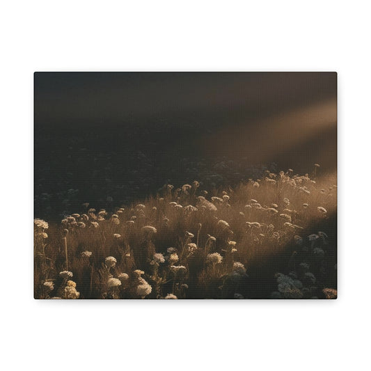 Moody wildflower Matte Canvas Stretched