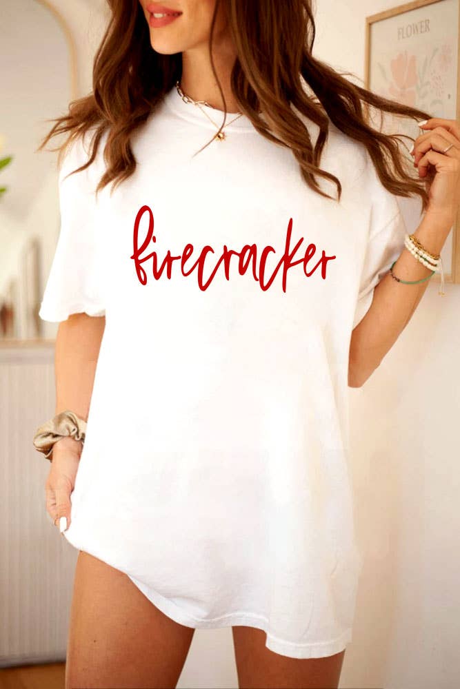 Firecracker Unisex Round Neck T-Shirt