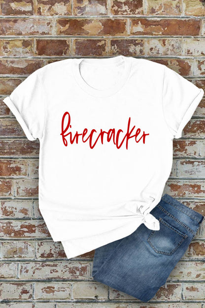 Firecracker Unisex Round Neck T-Shirt